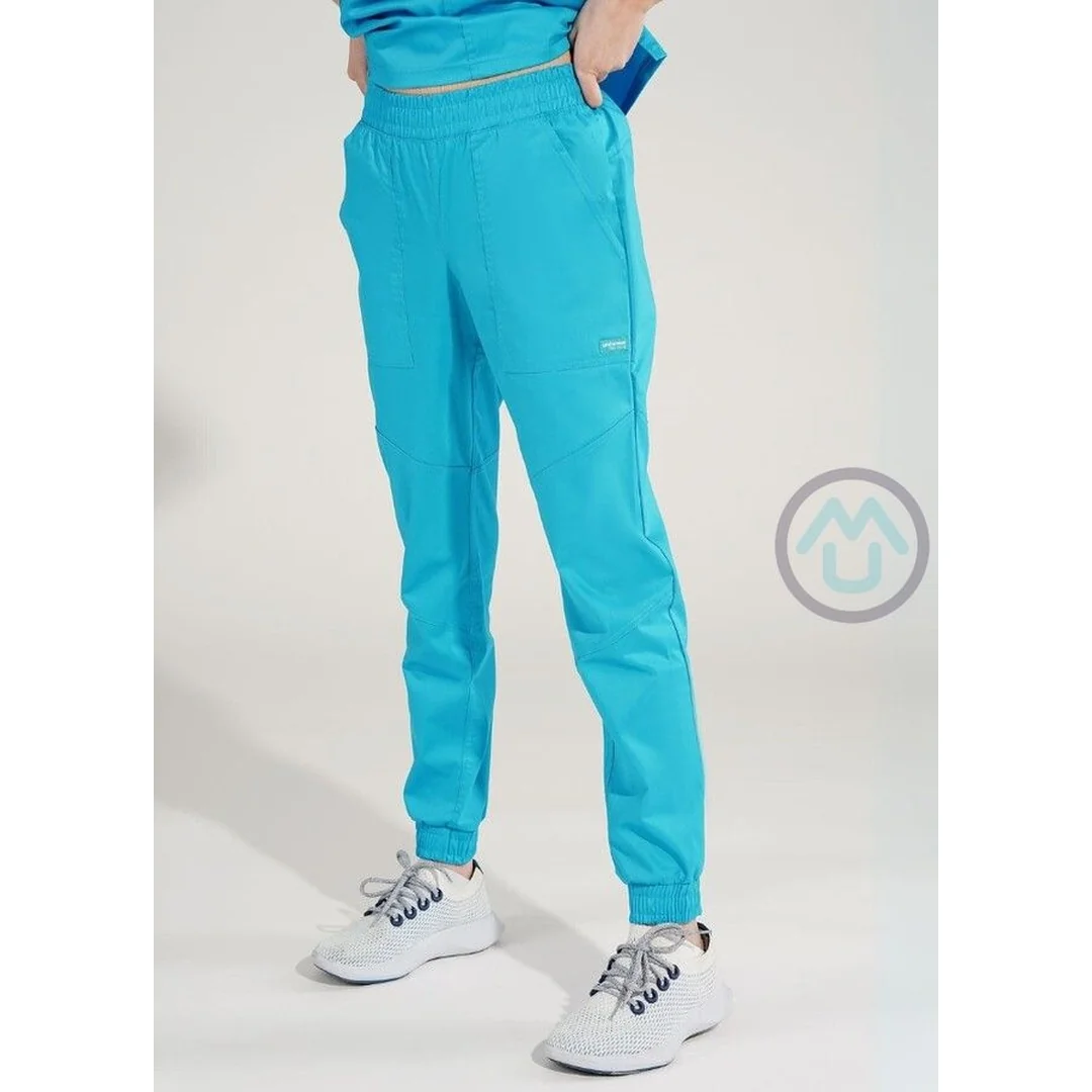 Jogger nohavice FLEX ZONE - tyrkysové 34