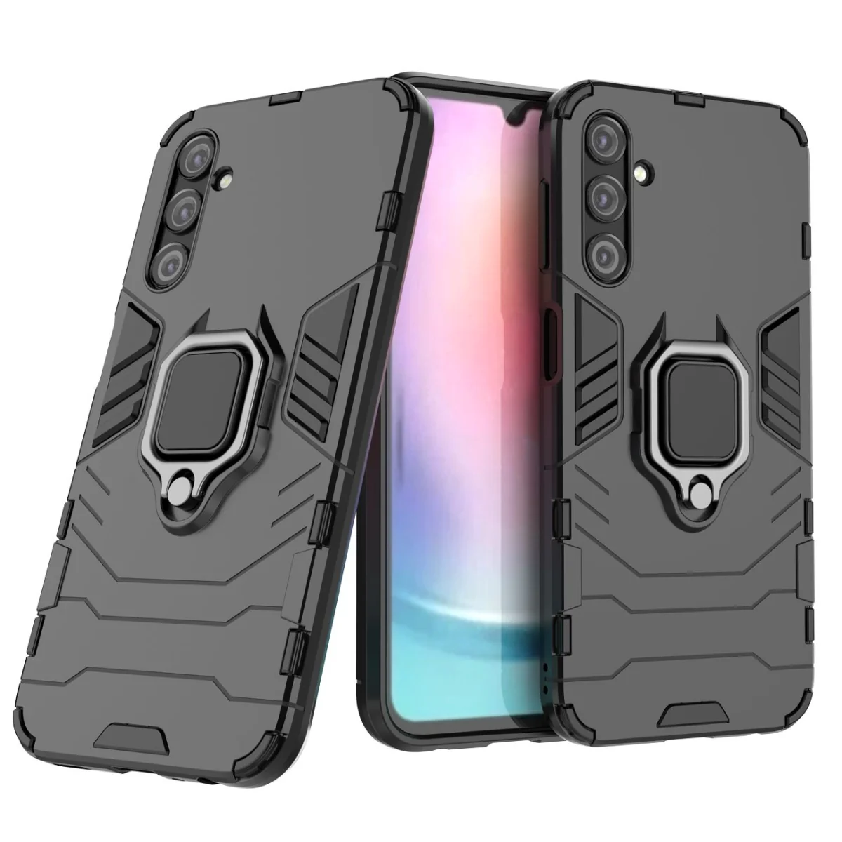 MG Ring Armor kryt na Samsung Galaxy A24 4G, čierny 