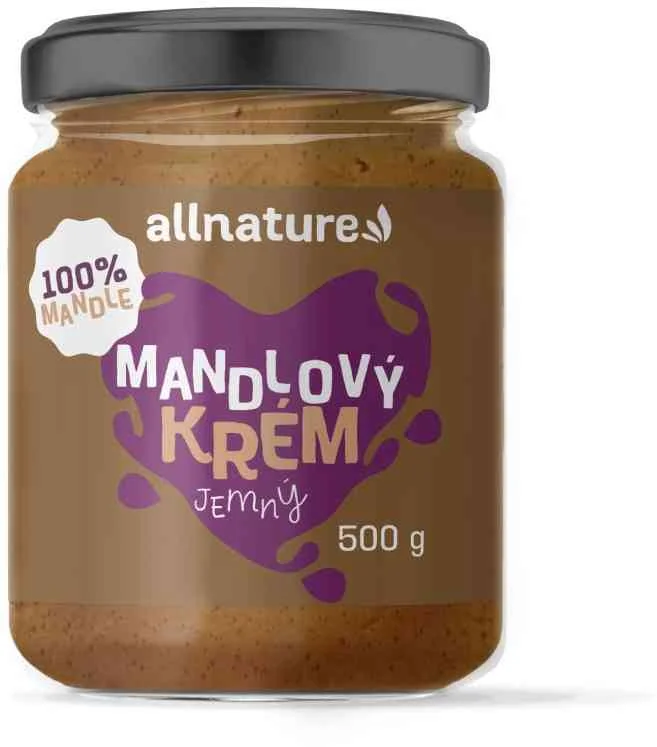 Allnature Mandlový krém 1×500 g, mandlové maslo