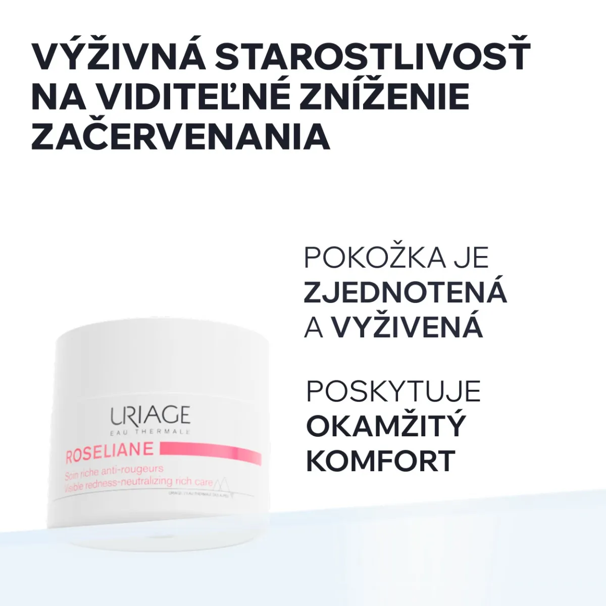 URIAGE ROSÉLIANE Anti-Redness Rich Cream, 50ml 1×50 ml, krém pre suchú pleť so začervenaním