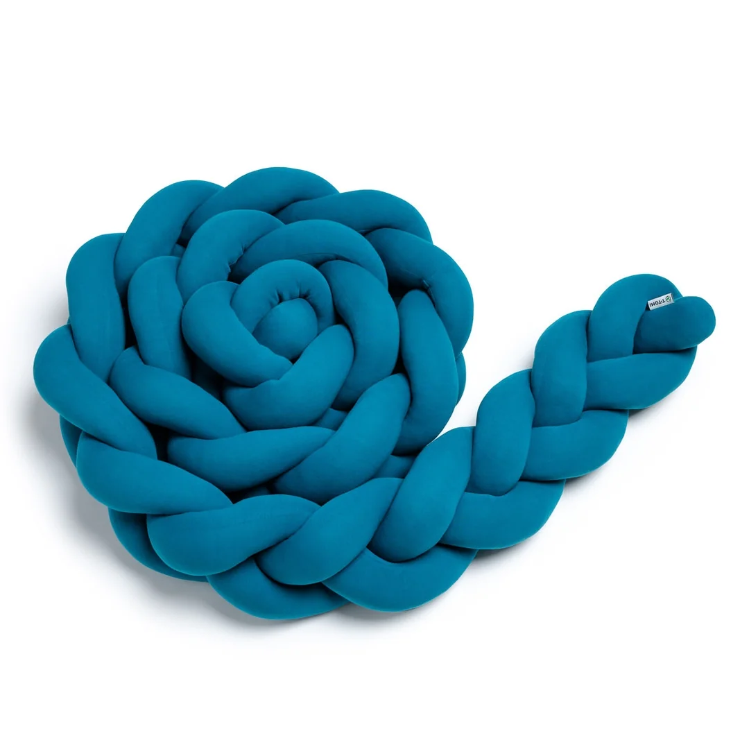 T-TOMI Pletená mantilla 360 cm Petrol blue