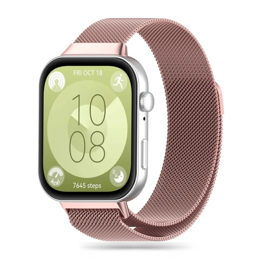 Tech-Protect Milanese remienok na Huawei Watch Fit 3 rose gold