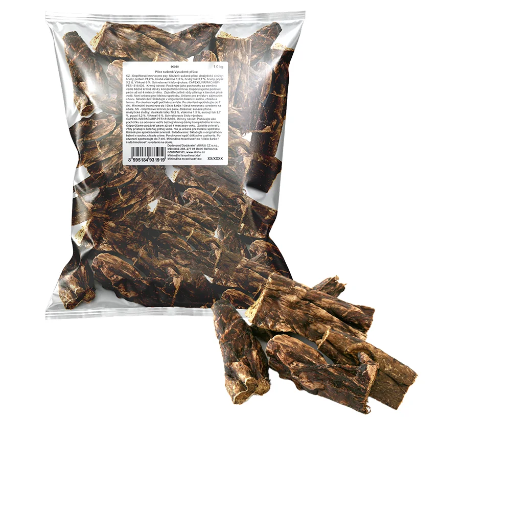 Surovina - Akinu Hovädzie vnútornosti 4-15 cm 2 x 1 kg