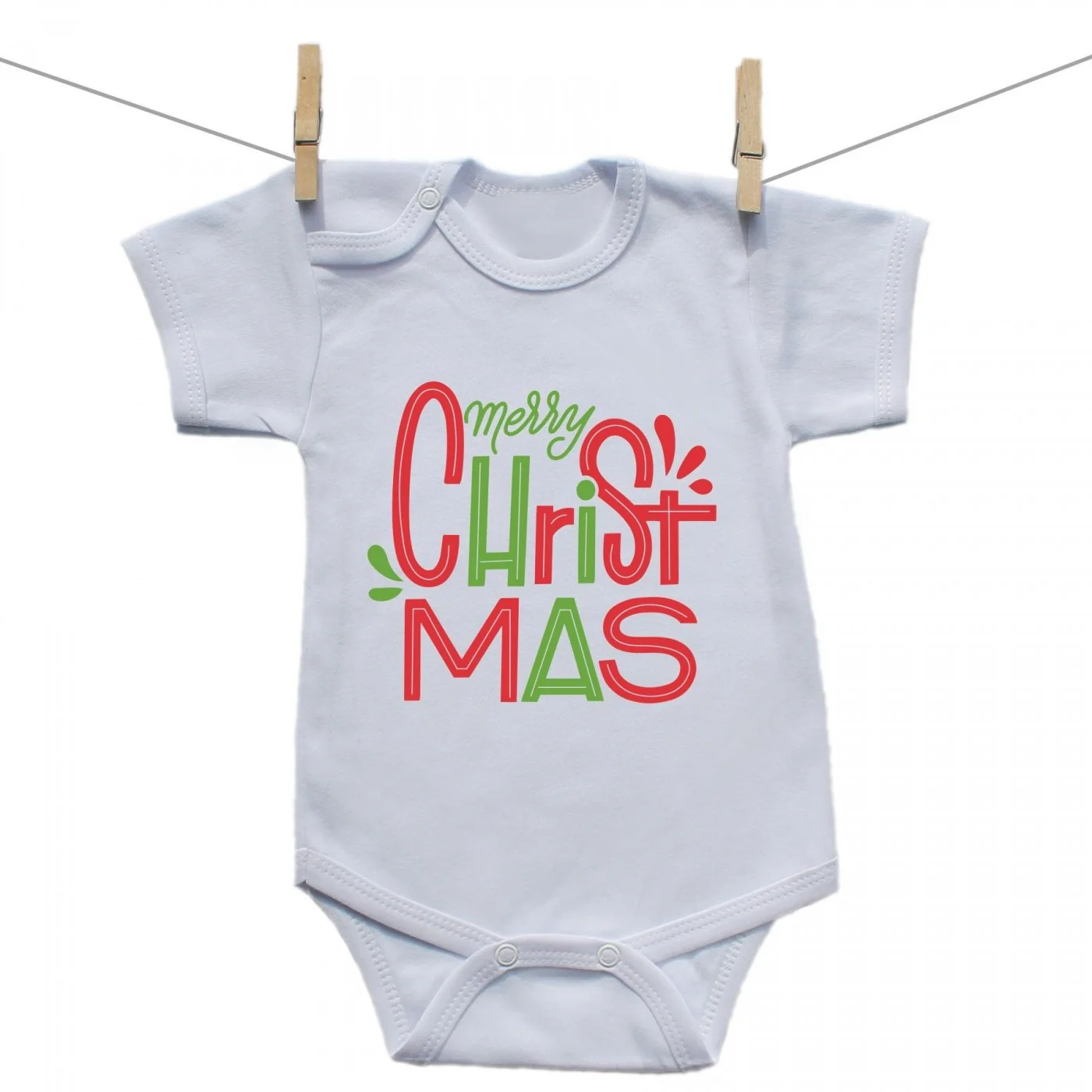Boodyy Body s krátkym rukávom Merry Christmas Veľkosť: 86