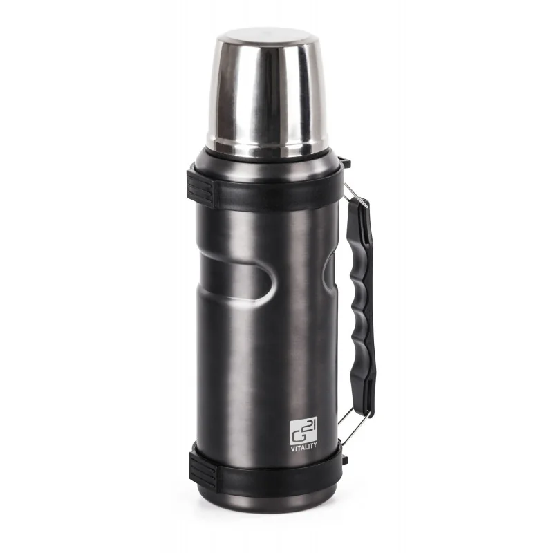 G21 Termofľaša na pitie, 1000 ml, šedá s rukoväťou na pitie, 1000 ml, šedá s rukoväťou G21TL1S