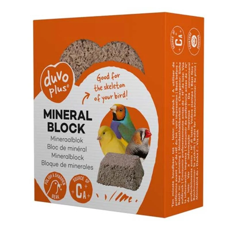DUVO+ Minerálny blok na báze vápnika a ustríc 80g 6,5x5,3x2,5cm
