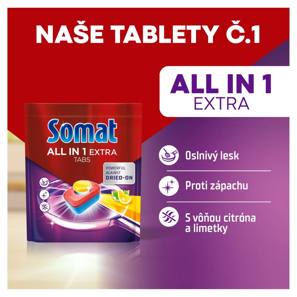 Somat All in One Extra Lemon 115 tabliet 115 ks