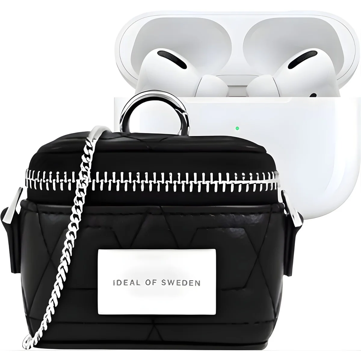 Mini puzdro pre AirPods v tvare kabelky, typ2 čierna farba, elegantný módny doplnok s praktickým využitím pre ochranu slúchadiel