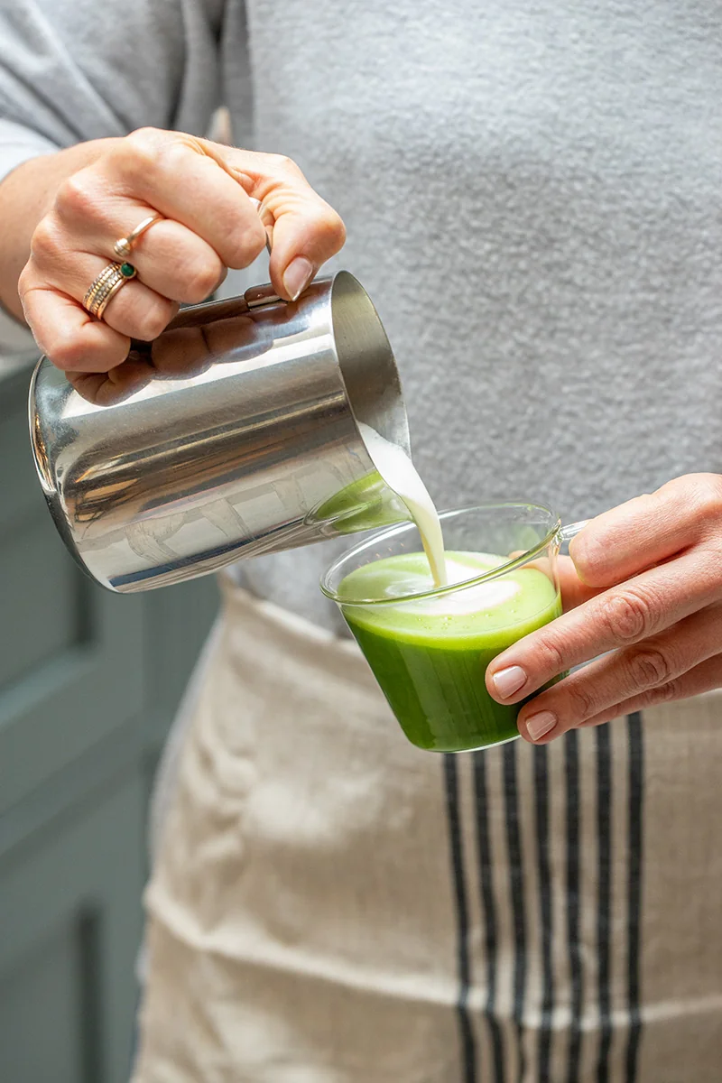 TOP balíček krémových príchutí do matcha latte bez cukru 60 stickov na ochutenie 120 šaĺok matcha latte bez cukru s vitamínom C