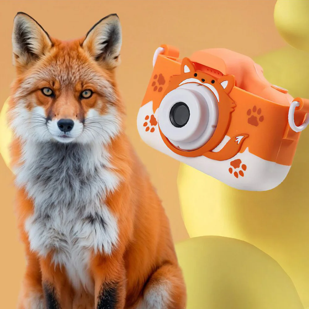 MG X1000 Fox detský fotoaparát + 32GB karta, oranžový