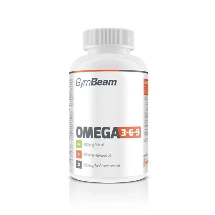 Gymbeam omega 3-6-9 bez prichute 240cps 1×240 kapsúl, bez príchute