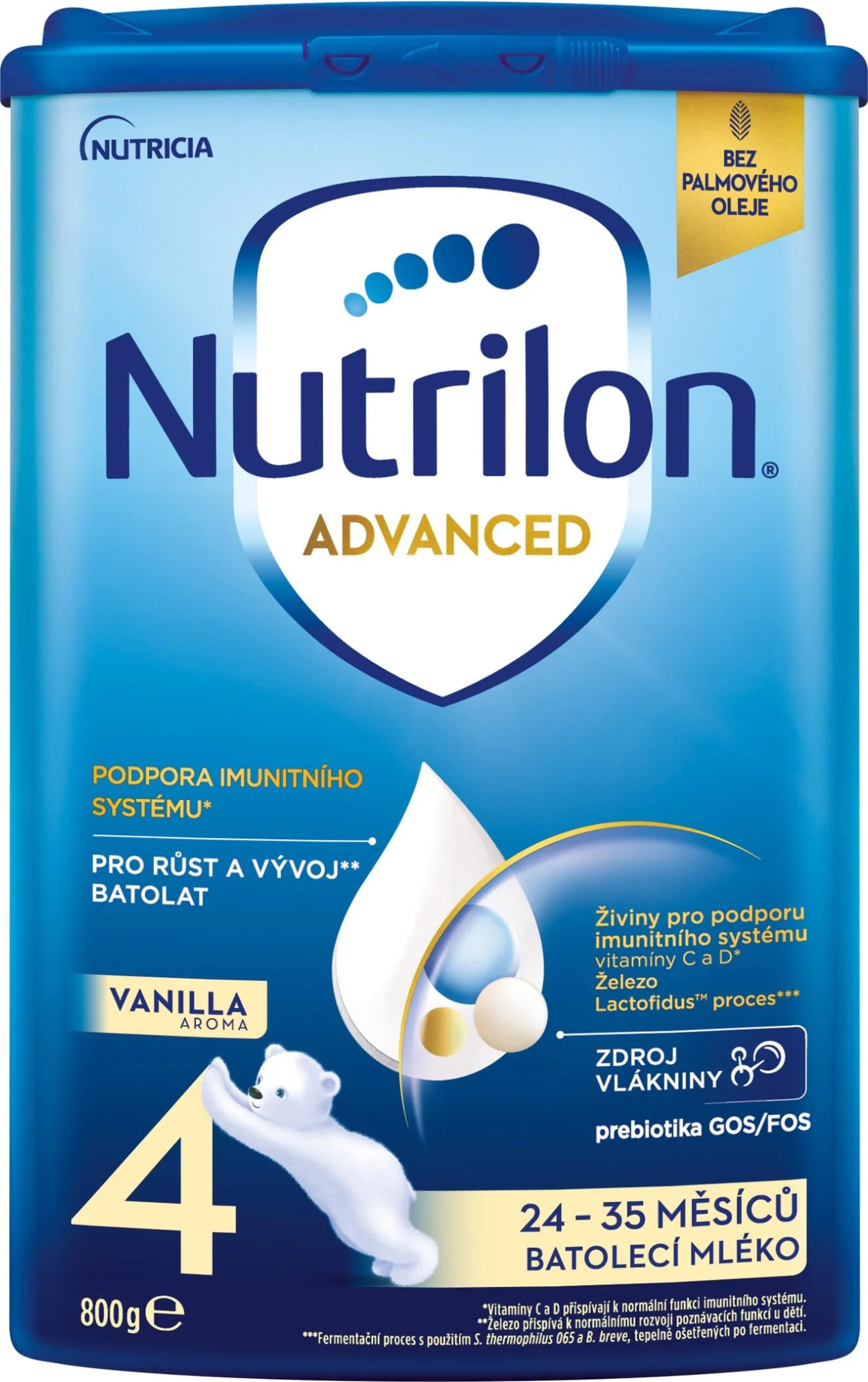 Nutrilon Advanced 4+ Vanilka 1×800 g, dojčenská mliečna výživa