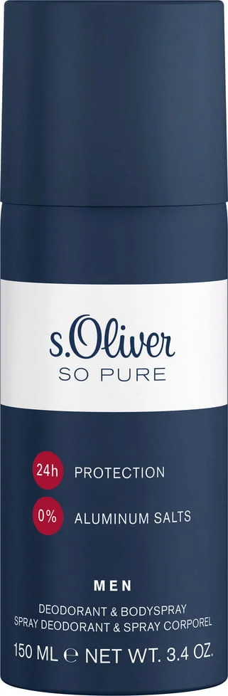 S.Oliver So Pure Men Deo 150ml 1×150 ml