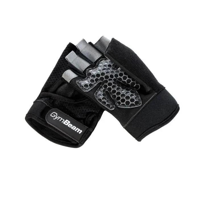 Gymbeam fitness rukavice grip black m čierna
