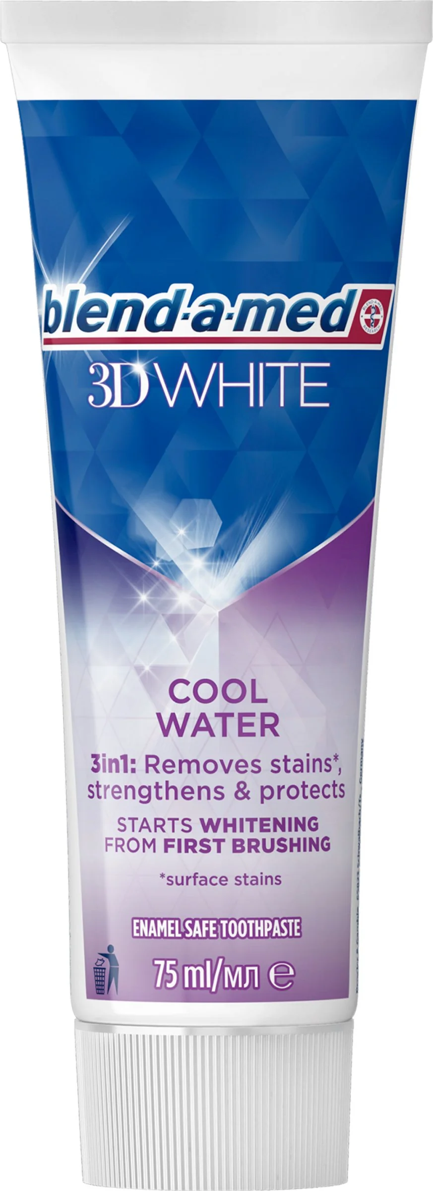 Blend-a-med 3D White Cool Water zubná pasta 75 ml 1×75 ml, zubná pasta
