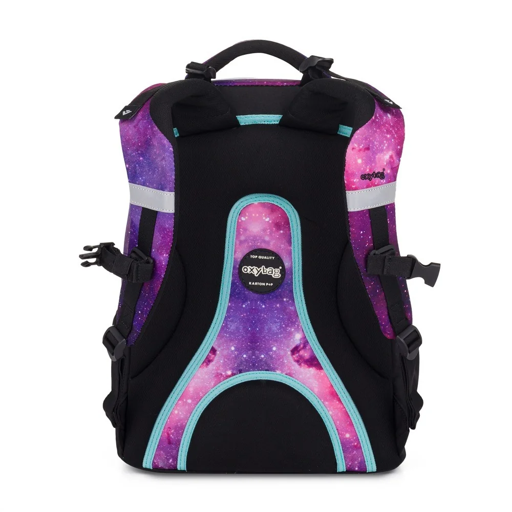 Školský batoh - OXY Ombre Galaxy fialová