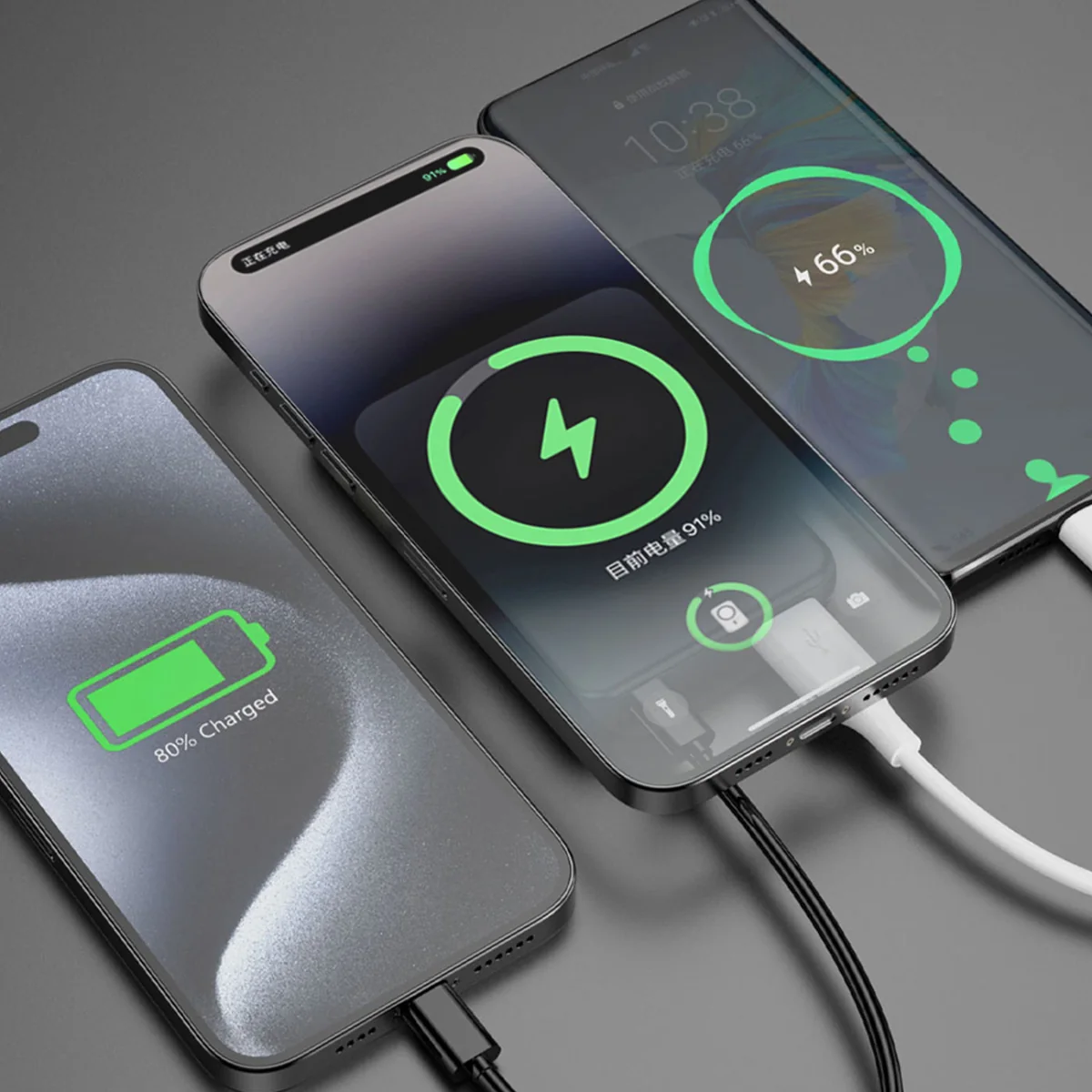 Dudao K14S MagSafe Power Bank 5000mAh USB / USB-C 20W, čierny