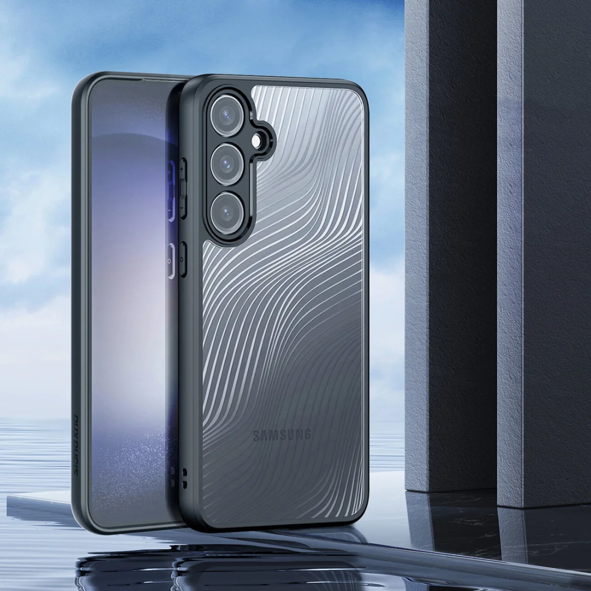 Dux Ducis Aimo kryt na Samsung Galaxy S24 Plus, čierny