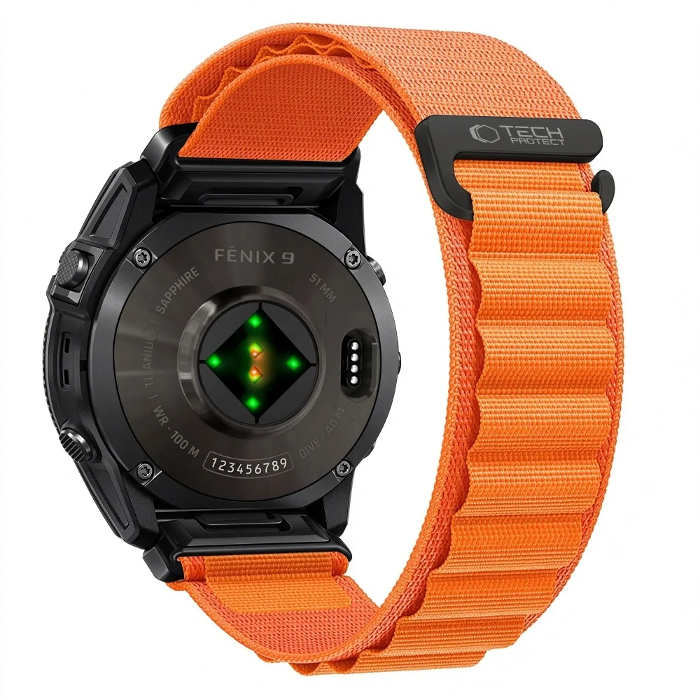 Tech-Protect Nylon Pro remienok Garmin QuickFit 26mm, orange