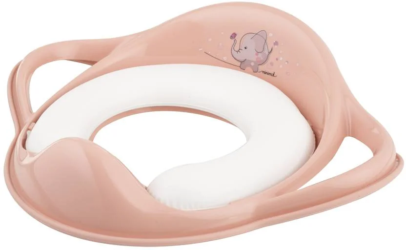 MALTEX Redukcia na WC s úchytmi mäkká Sloník Minimal - peach rose 1×1 ks, redukcia na WC