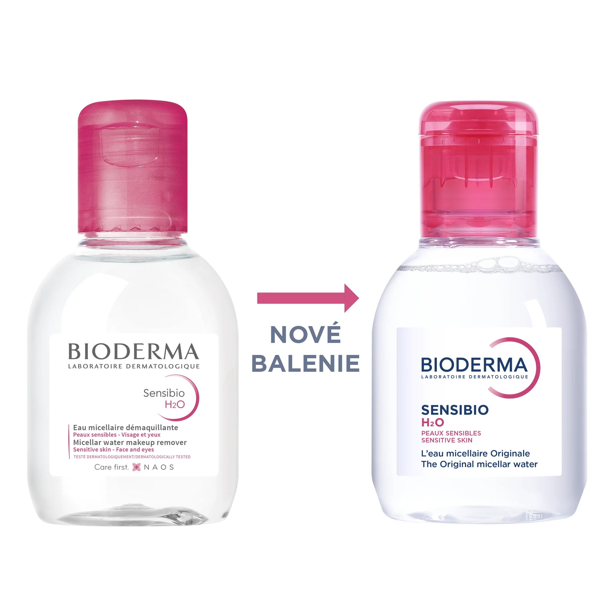 BIODERMA Sensibio H2O micelárna voda na citlivú pleť 1×100 ml, micelárna voda
