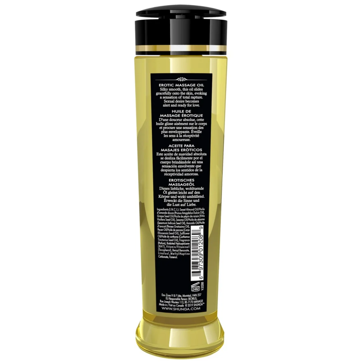 Erotic Massage Oil Romance, jahoda-šampanské, 240 ml