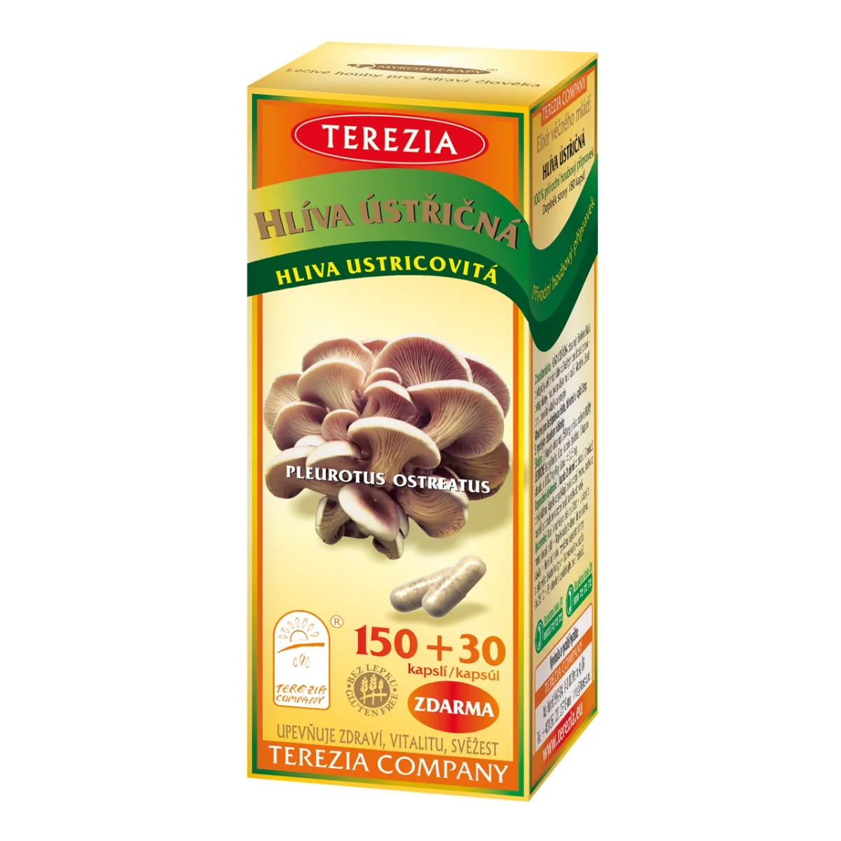 TEREZIA HLIVA USTRICOVITÁ 1×180 cps, výživový doplnok