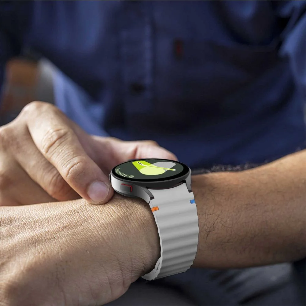 Tech-Protect Silicone Sport remienok na Samsung Galaxy Watch 4 / 5 / 5 Pro / 6 / 7 / FE, starlight Pro / 6 / 7 / FE, starlight