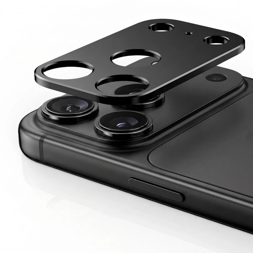 Tech-Protect CamAlloy Fit ochranné sklo na kameru na iPhone 18 Pro, čierne