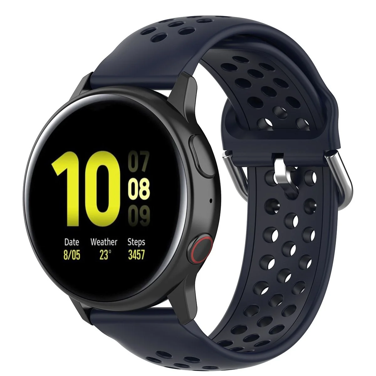 BStrap Silicone Dots remienok na Samsung Galaxy Watch 3 45mm navy blue