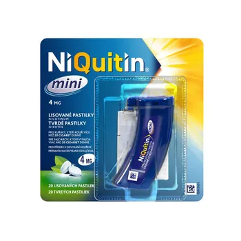 NIQUITIN mini 4mg, 1×20 ks 1×20 ks, podpora odvykania závislosti od fajčenia