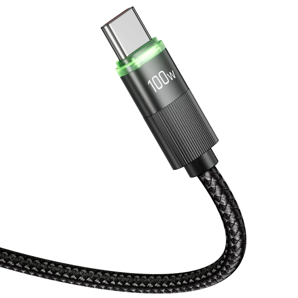 Tech-Protect UB20T kábel USB-C / USB-C 100W 5A PD 1.8m, čierny