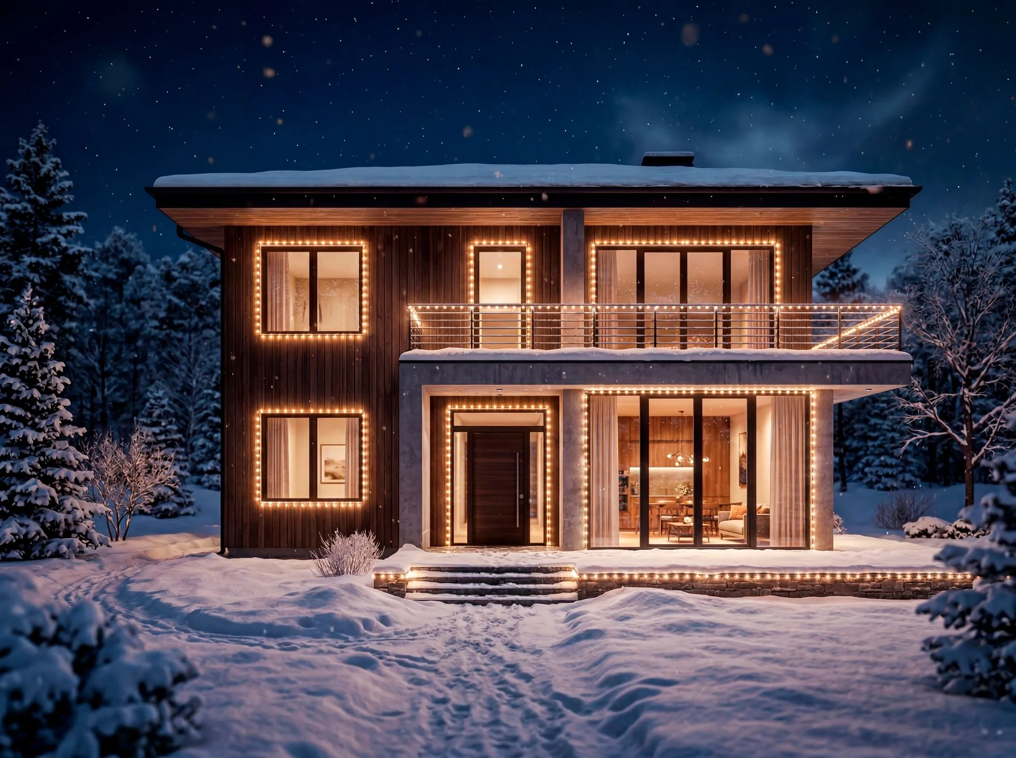 MagicHome vianočná LED reťaz, 1 ks Časovač, 700 LED, teplá biela, 8 funkcií, 7 m, IP44