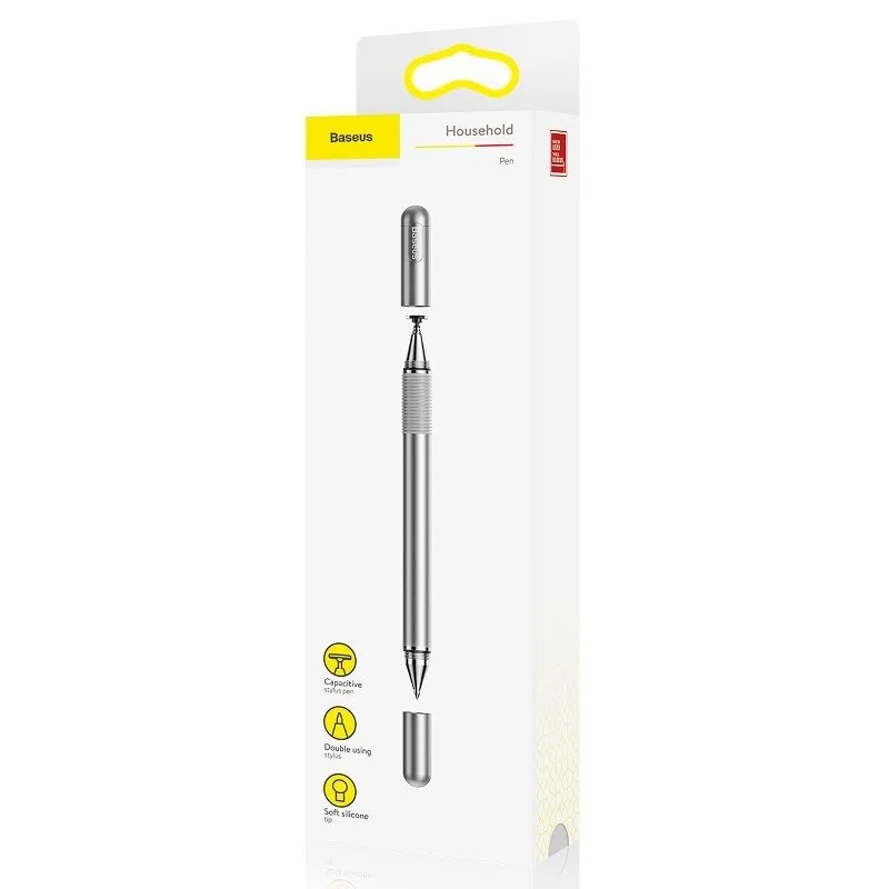 Baseus Golden Cudgel Capacitive Stylus pero na tablet, strieborné