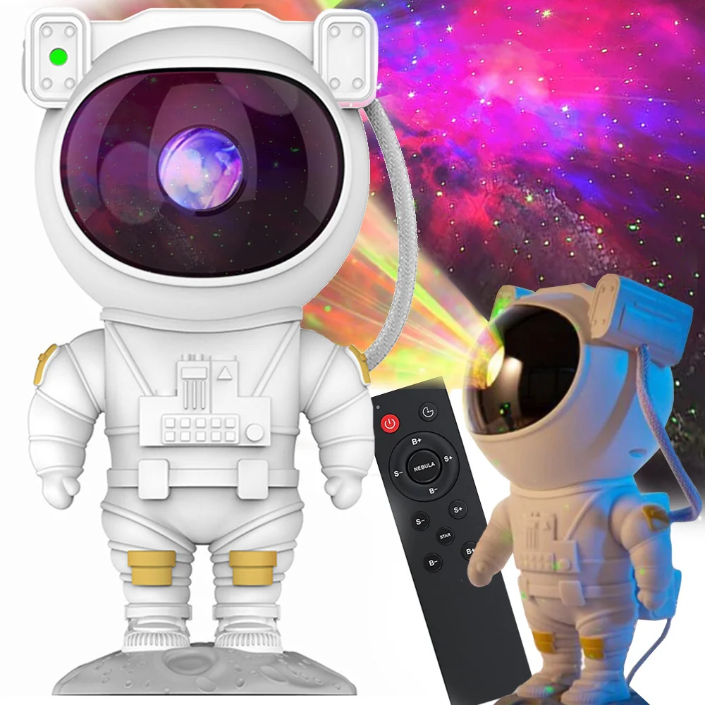 Projektor hviezd Astronaut – LED lampa s diaľkovým ovládaním
