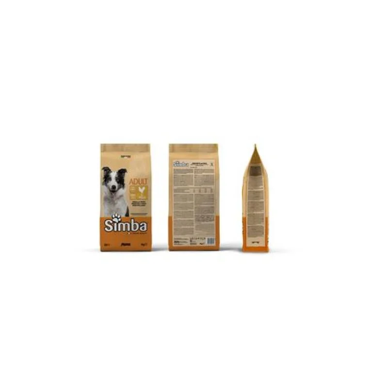 MONGE SIMBA Dog Chicken 4kg kompletné suché krmivo pre dospelých psov s kuracím mäsom