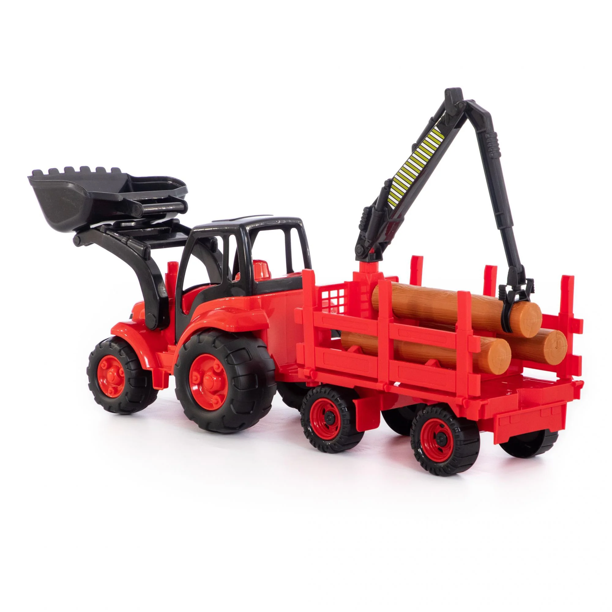 Traktor s prívesom a radlicou veľký , 8PL0483