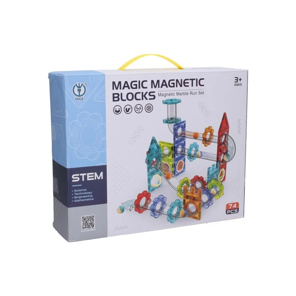 Dráha guličková magnetická 74ks