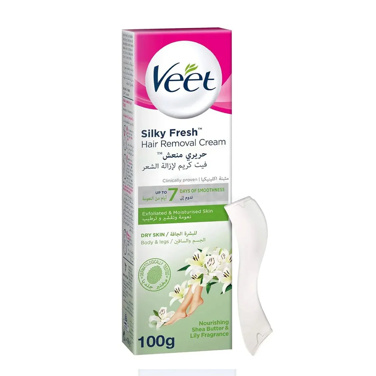 VEET depilačný krém 100ml – suchá pokožka depilačný krém, 1x100ml