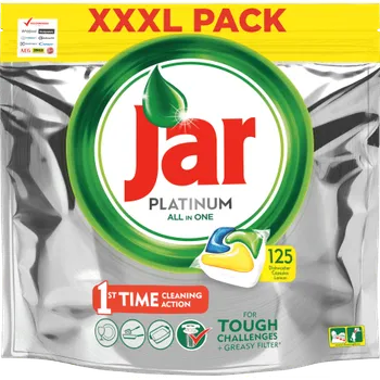 Jar tablety Platinum Lemon 1×125 ks, do umývačky