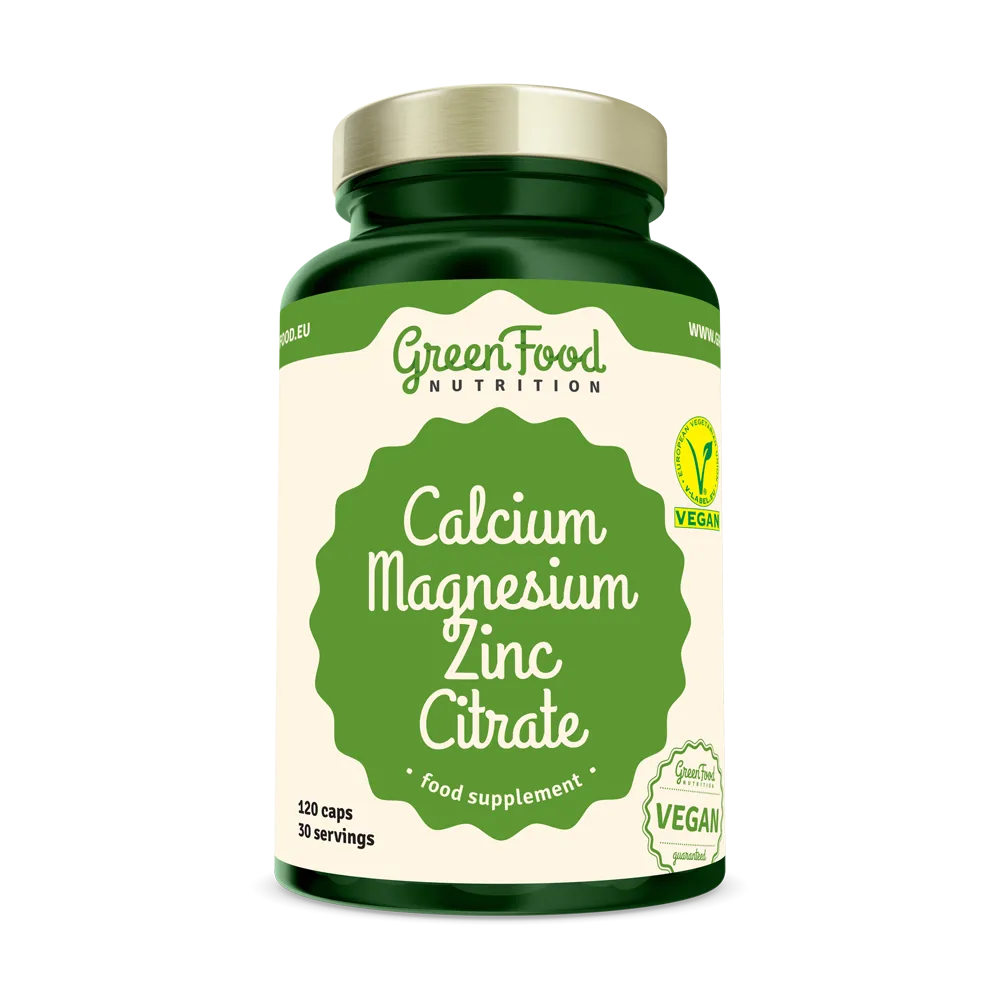 GreenFood Nutrition Calcium Mg Zinc Citrate 120cps