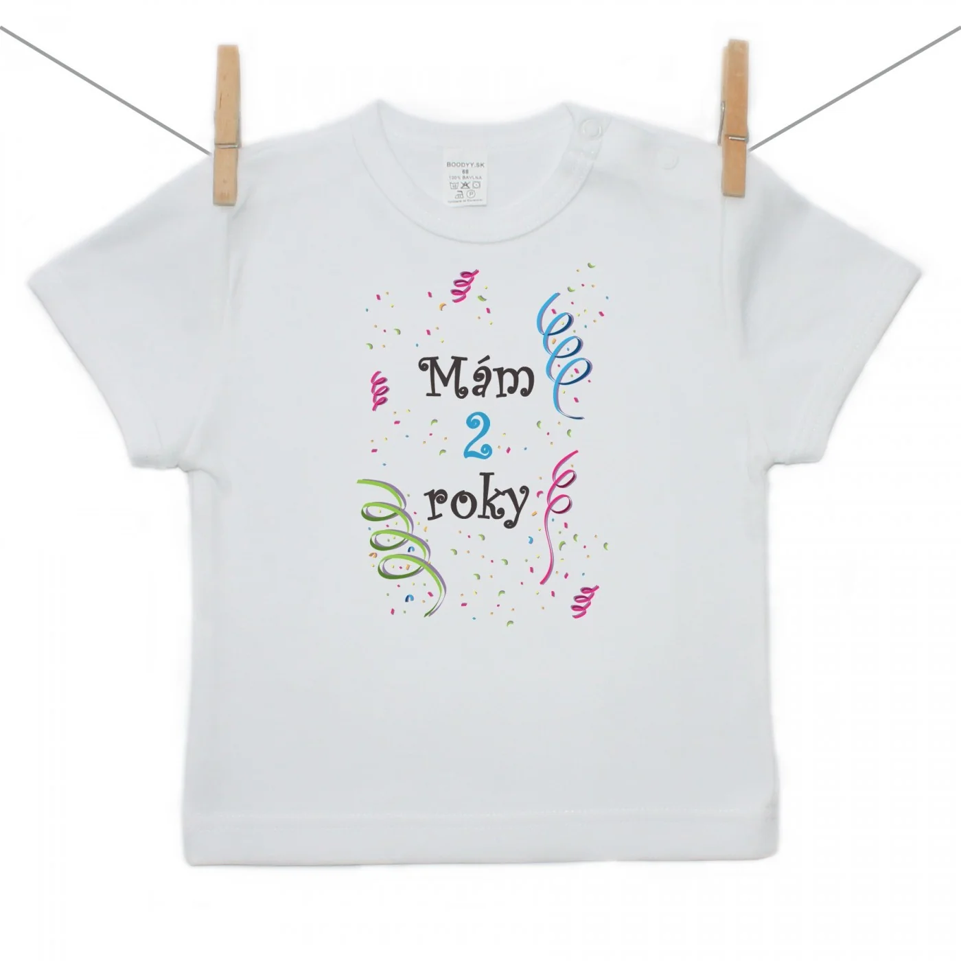 Boodyy Tričko s krátkym rukávom Mám 2 roky Chlapec Veľkosť: 86