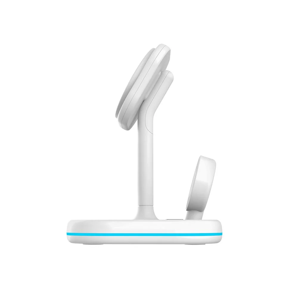 Tech-Protect A27 MagSafe bezdrôtová nabíjačka na mobil / Apple Watch / Airpods, biela Airpods, biela