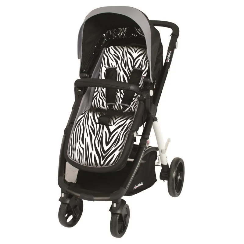 CuddleCo Comfi-Cush vložka do kočíka Zebra 80×33 cm