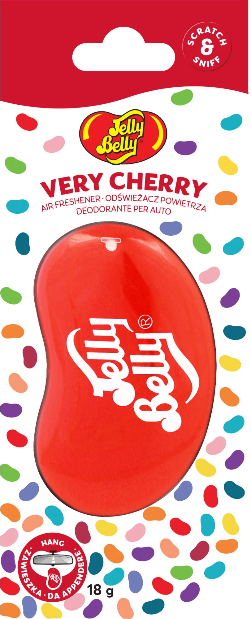 E303722801 Jelly Belly 3D Very Cherry závesný osviežovač vzduchu, čerešňa