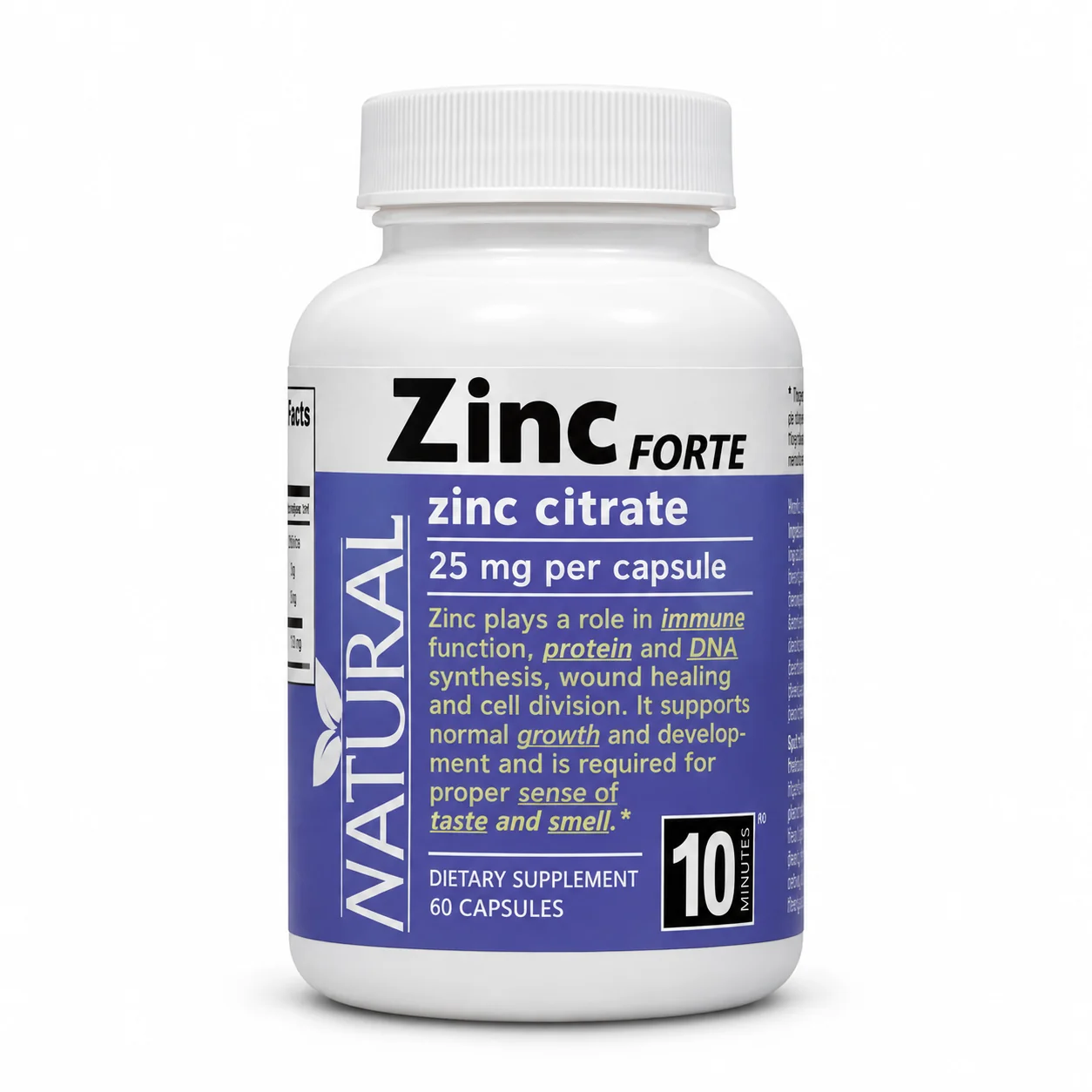 Zinok Forte - Citrát zinočnatý - 25 mg - 60 kapsúl