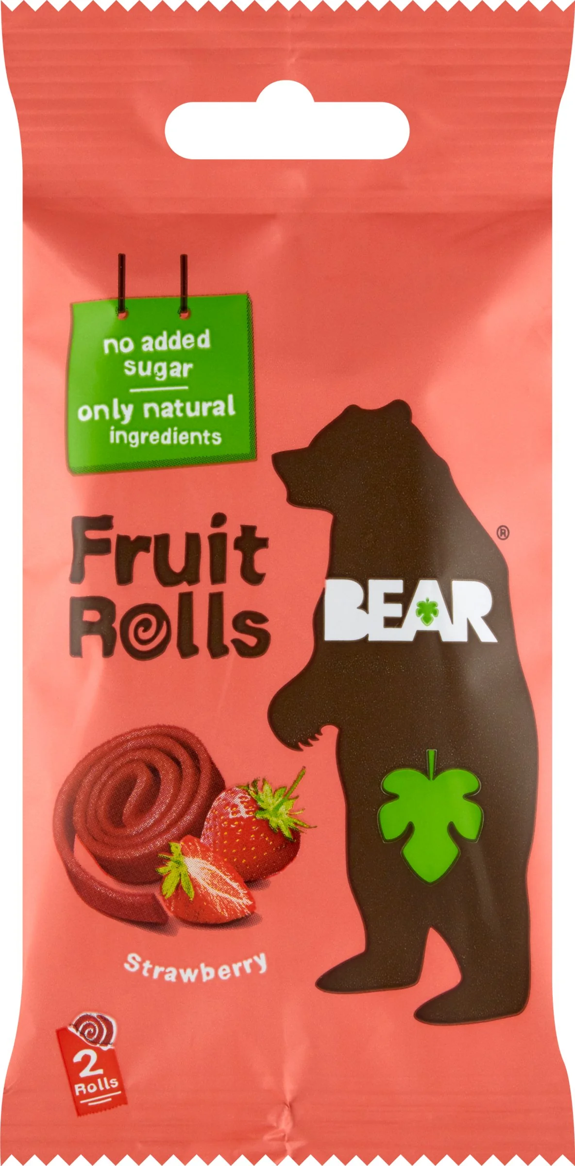 BEAR Jahodové rolky 1x20 g, ovocná rolka