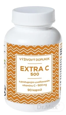 NATURVITA EXTRA C 500 s postupným uvoľňovaním 1×90 cps, výživový doplnok