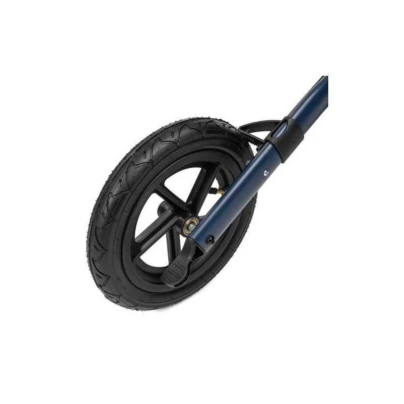 Odľahčené 4-kolesové chodítko YOLA AIR, pneumatické kolesá,  modré, 136 kg
