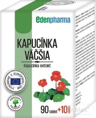 EDENPharma KAPUCÍNKA VÄČŠIA 1×100 cps, výživový doplnok